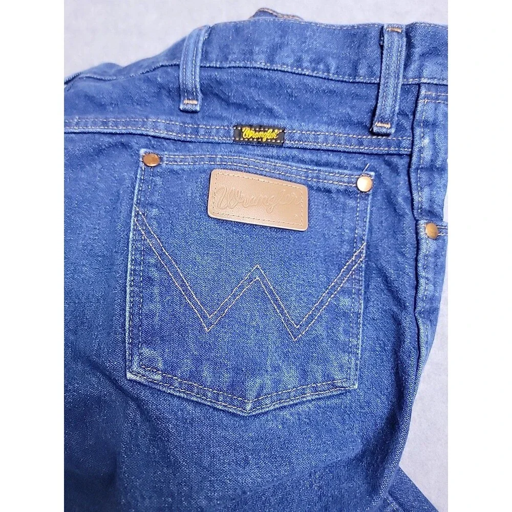 Vintage Wrangler Jeans‎ Mens 36x34 Straight 936 DEN Blue Cotton Western 90s